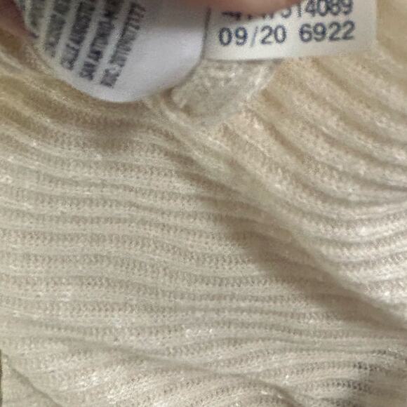 AE American Eagle Cream Waffle Long Sleeve Henley Tee Size XS - Picture 11 of 12